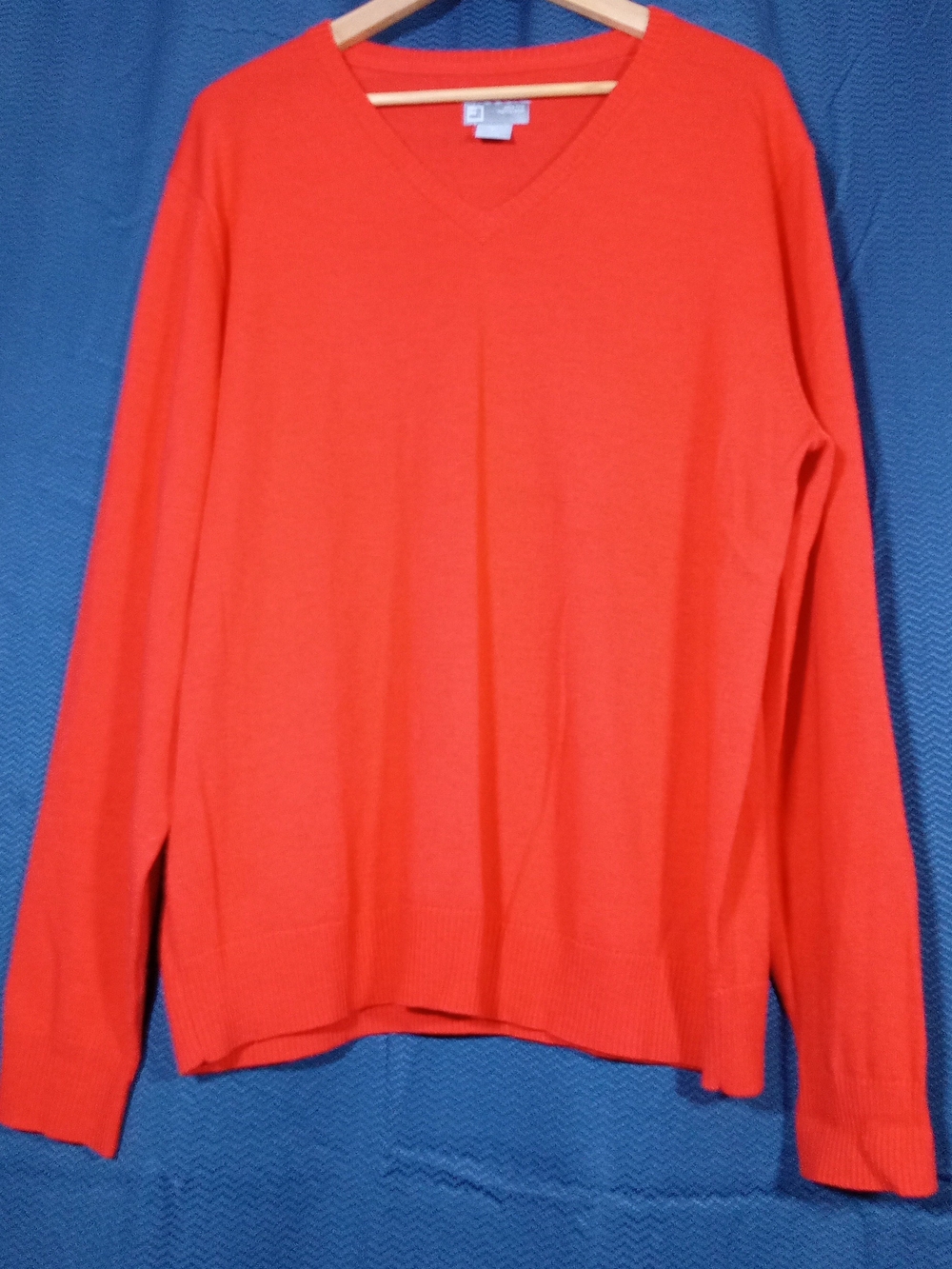 jcpenney Men's V-Neck Sweater in Bright Orange